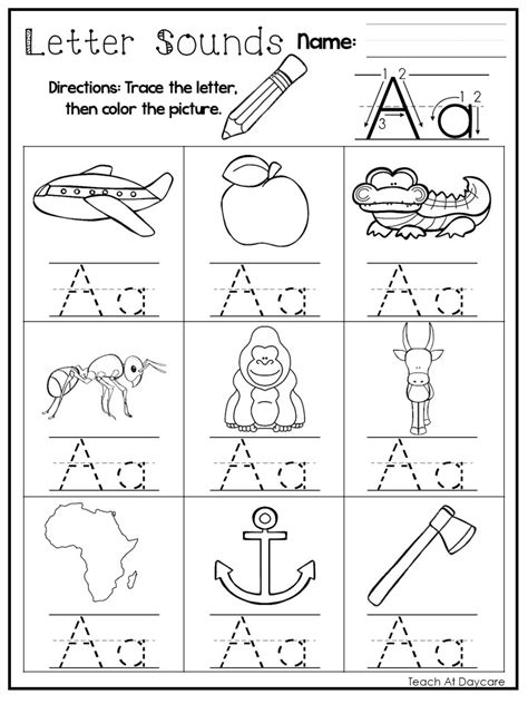 24 Printable Alphabet Letter Sounds Worksheets Made By Teachers