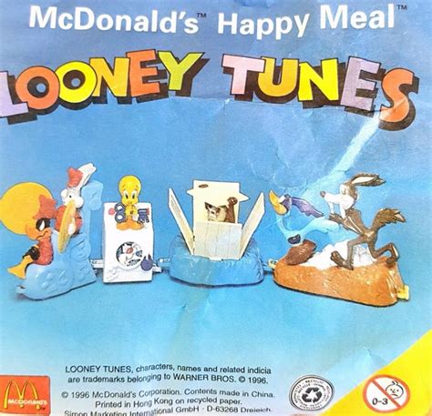 Mcdonalds Happy Meal Toys 1996 Looney Tunes Kids Time