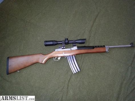 Armslist For Sale Ruger Mini 14 Stainless With Scope 20 Round Mag