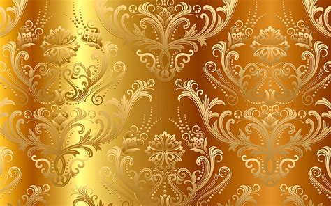 Hd Wallpaper Gold Floral Wallpaper Background Pattern Vector