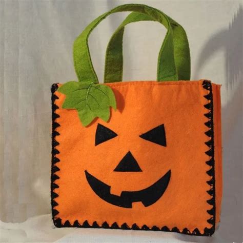 Felt Halloween Bag Haunted Halloween Happy Pumpkin Party Trick Felt Bag