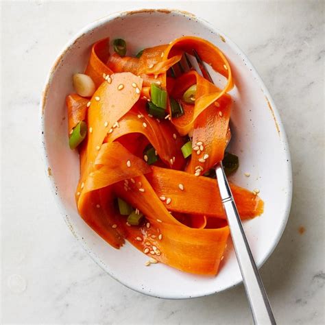 Sesame Honey Carrot Ribbon Salad Recipe Eatingwell