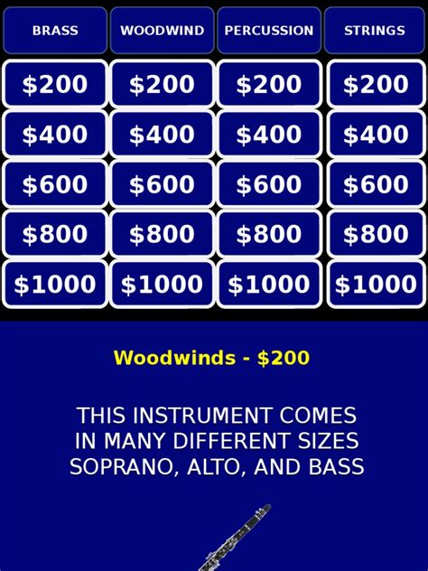 Instrument Jeopardy Second Round Pdf