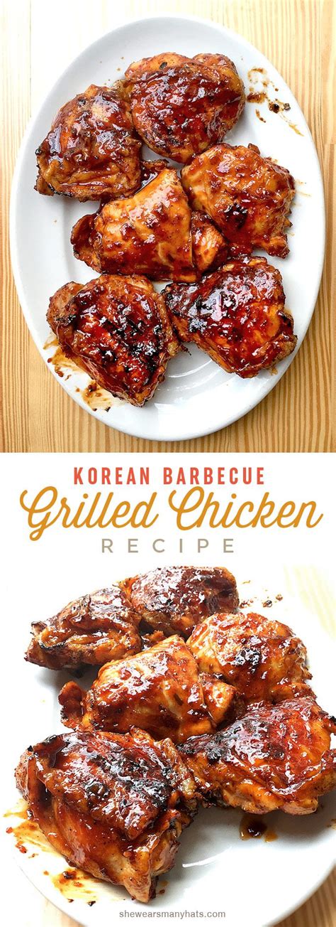 Korean Bbq Chicken Recipe She Wears Many Hats Bbq Chicken Recipes