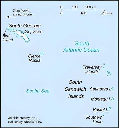 Les îles De La Géorgie Du Sud Et Les îles Sandwich Du Sud