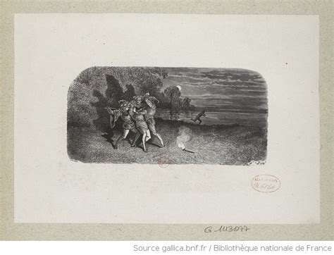 Assassinat De Banquo Estampe Fumé G Doré Trichon Gallica