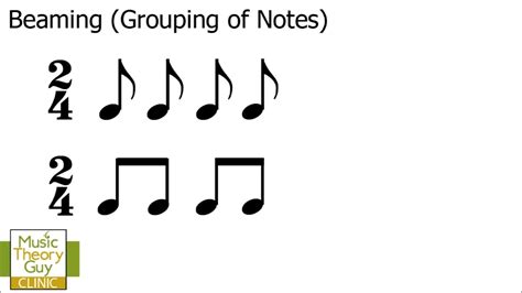 Clinic Beaming Grouping Of Notes Part 1 Youtube