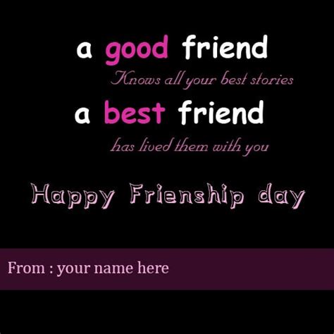 Happy Friendship Day Wishes For Best Friend With Name