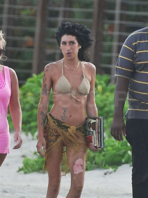 Photos Of Amy Winehouse In A Bikini On St Lucia Popsugar Celebrity