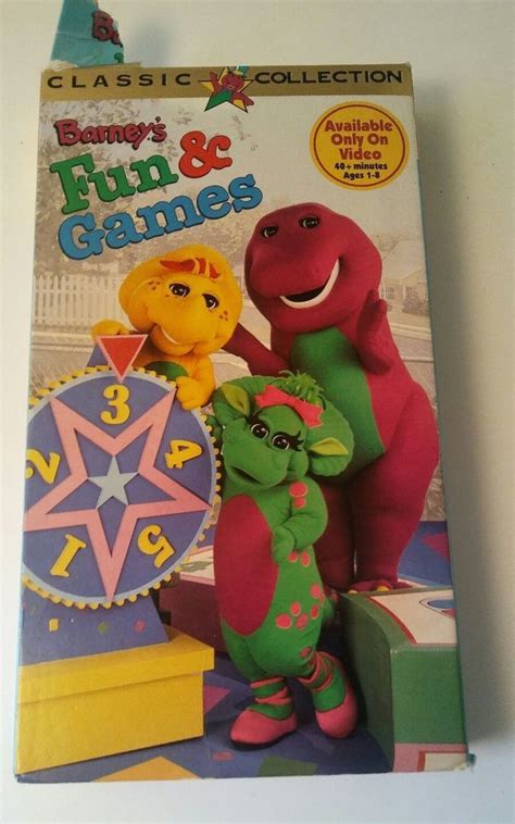 Barney Barneys Fun And Games Vhs 1996 For Sale Online Ebay