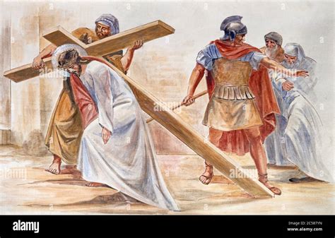 Jesus Christ Carry Cross Church Hi Res Stock Photography And Images Alamy