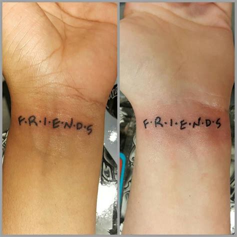 Best Friend Inked Girls Wrist Tattoos Friend Tattoos Friends Tattoo