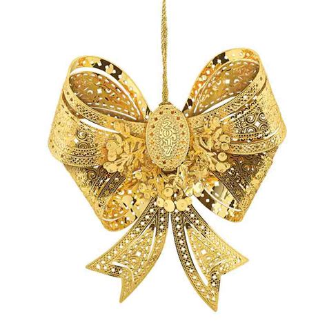 The 2017 Gold Christmas Ornament Collection