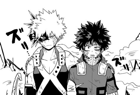 🧡 кαтѕυ∂єкυ мнα ν3 💚 Katsudeku 317 Hero Bakugo Manga Black And White Boku No Hero