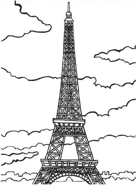 French Seven Wonder Of The World Coloring Page Coloring Sky