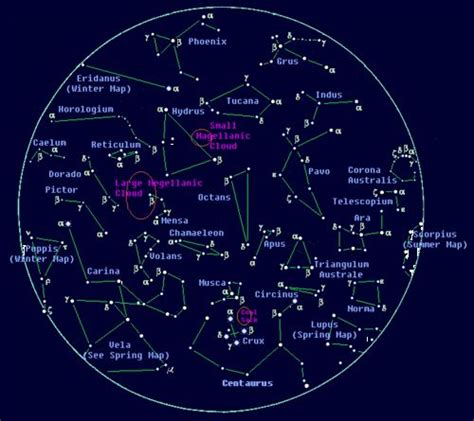 Southern Hemisphere Constellation Star Constellations Constellations