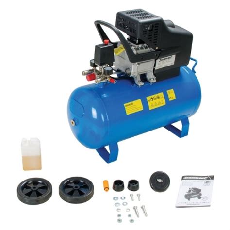 Silverline Air Tool Compressor 2hp 50 Litre 1500w 357345 Sealants And