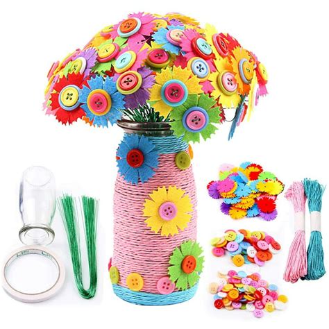 Amerteer Flower Craft Kit For Kids Arts And Crafts Make Your Own