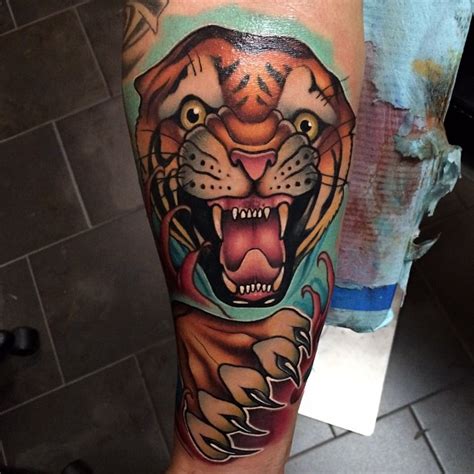 Attacking Tiger Tattoo Best Tattoo Ideas Gallery