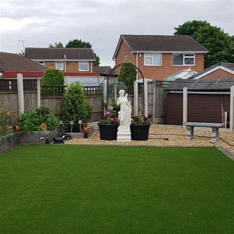 If you do the grass will die, the dirt under the slab will compact so they might recede and not be level with the surface, water. Landscaping - Derby Prestige Fencing