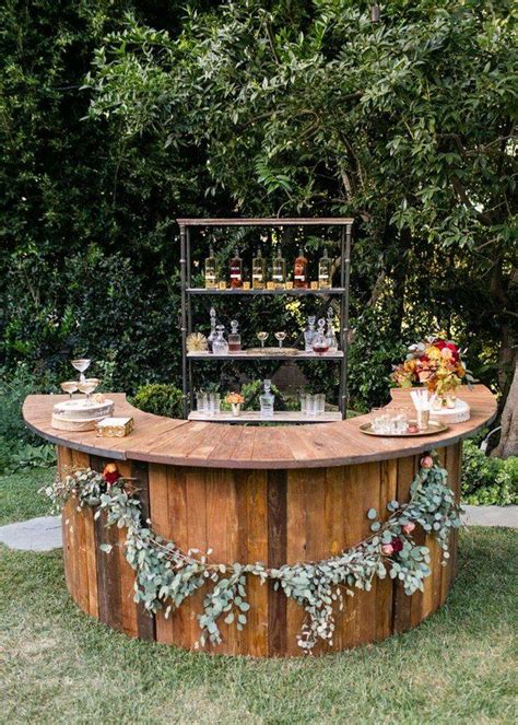 Outdoor Wedding Bar Wedding Reception Ideas Wedding Food Bars