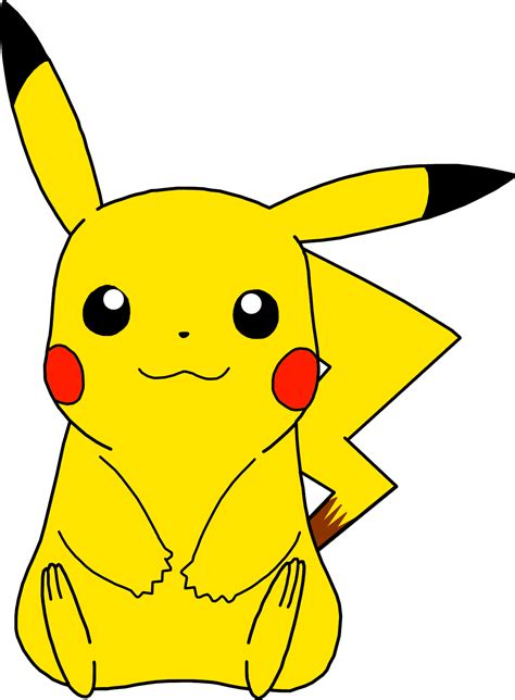 Sitting Pikachu Vector 2022 Drawing By Ryanthescooterguy On Deviantart