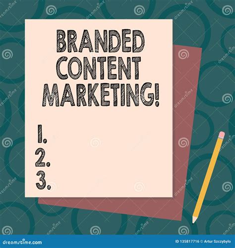 Handwriting Text Writing Branded Content Marketing Concept Meaning