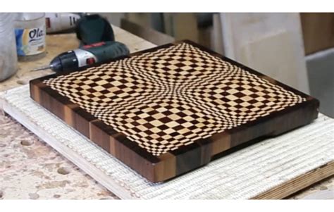 Butterfly 3d End Grain Cutting Board For 12 Planer Etsy