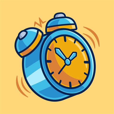 Ringing Alarm Clock Time Cartoon Object 6367133 Vector Art At Vecteezy