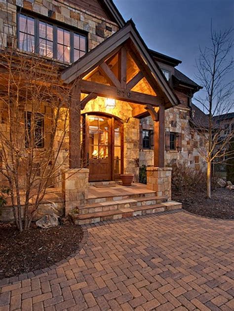 80 Elegant Wooden And Stone Front Porch Ideas Page 60 Of 81