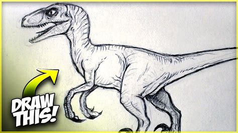 How To Draw A Totally Inaccurate Velociraptor From Jurassic Park No