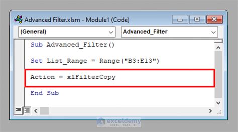 How To Use The Advanced Filter In Vba A Step By Step Guideline
