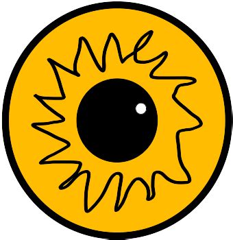 L'oeil humain jaune iris et pupille vector image | Vecteurs publiques