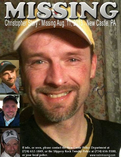 Christopher Sean Story Missing New Castle Pa Since 2013 Find Man