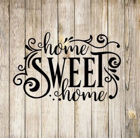 Home Sweet Home Vinyl Decal Home Sweet Home Wall Decal Diy Etsy