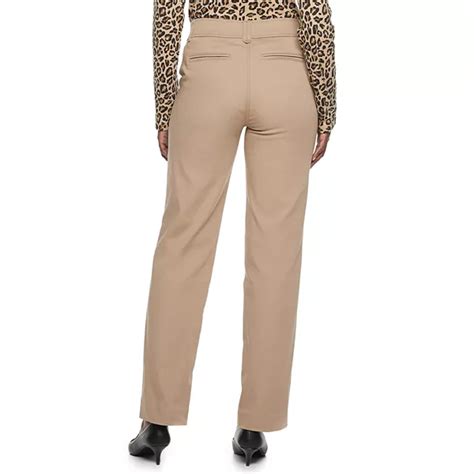 Womens Croft And Barrow® Effortless Stretch Straight Leg Trousers