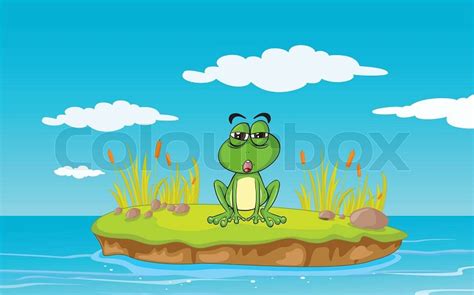 A Jumping Frog Stock Vector Colourbox