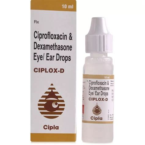 Ciplox D Ciprofloxacin Dexamethasone Eye Ear Drops Packaging Type Box At Rs Bottle In