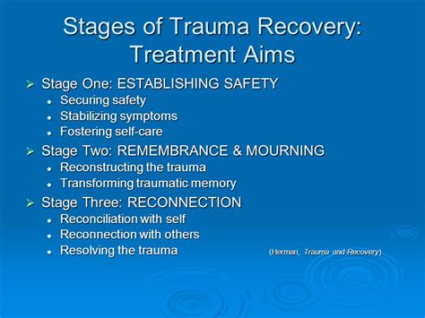 The Three Stages Of Healing Trauma Vivian Baruch Springwood