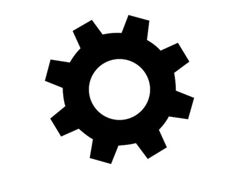 Gear Svg Gears Silhouette Clipart Dxf Gear Vector Silhouette | Etsy