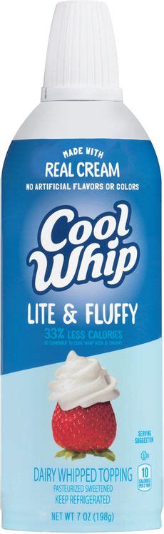 Cool Whip Lite And Fluffy Whipped Topping 7 Oz Aerosol Can Reviews 2020