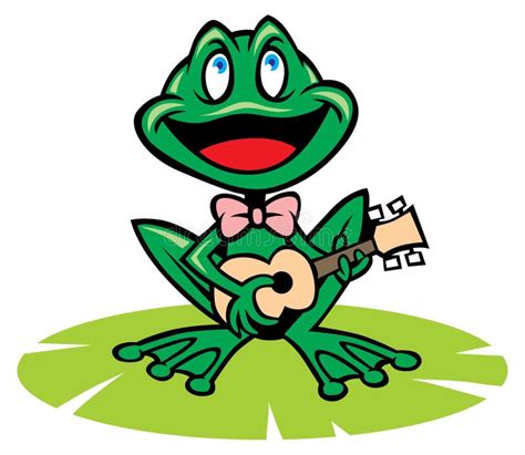 Singing Frog Stock Vector Illustration Of Story Folks 35934366