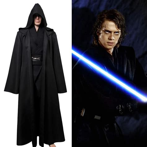 Buy Star Wars Anakin Skywalker Cosplay Costume Black Version Movie Halloween