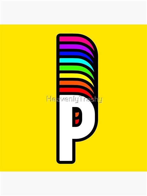 Rainbow Letter P Poster By Heavenlytrashy Redbubble