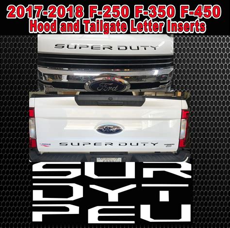 2011 2016 Ford Super Duty Vinyl Lettering Decals Stickers Graphics Car