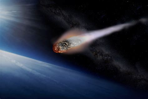 Wallpaper Asteroid Comet Earth Meteorite Space 5100x3425