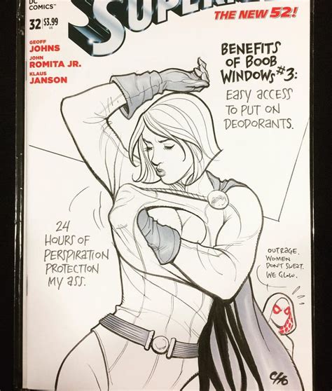 Power Girl Sketch Cover By Frank Cho From South Carolina Comic Con