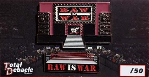 Wwf Raw Is War Pin Set Etsy Uk