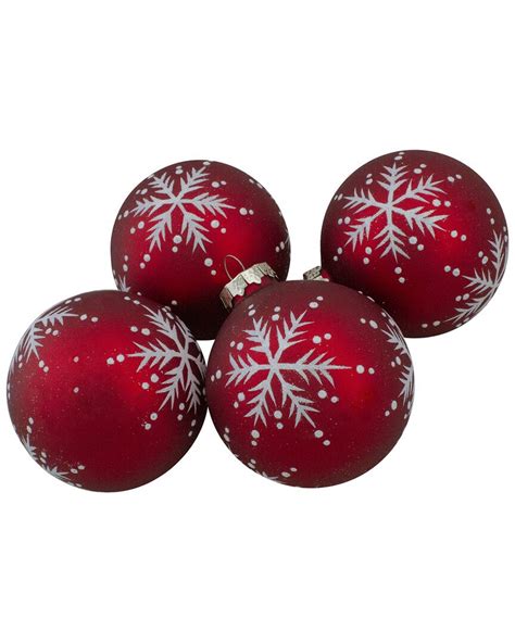 Buy Northlight Set Of 4 Matte Glass Ball Christmas Ornaments Nocolor At 5 Off Editorialist