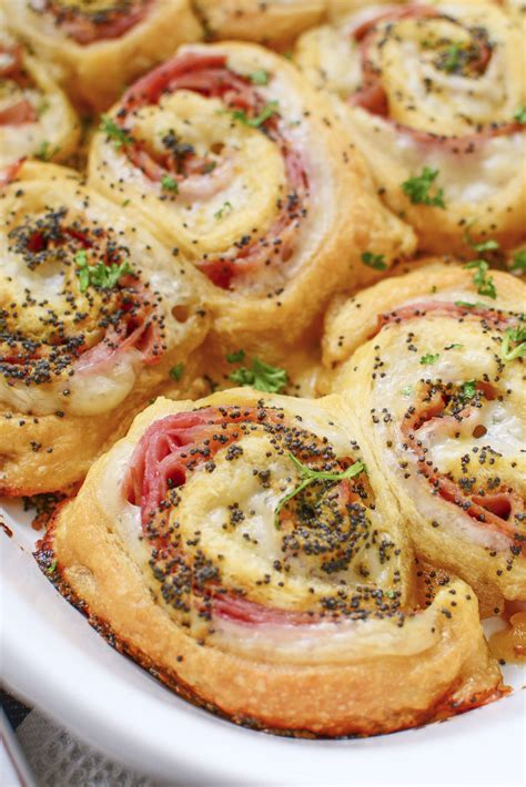 Ham And Cheese Pinwheels My Incredible Recipes